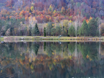 Spaziergang beim Badesee Ferlach
