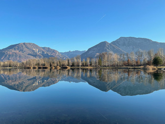 Spaziergang beim Badesee Ferlach
