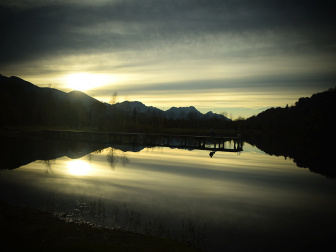 Spaziergang beim Badesee Ferlach